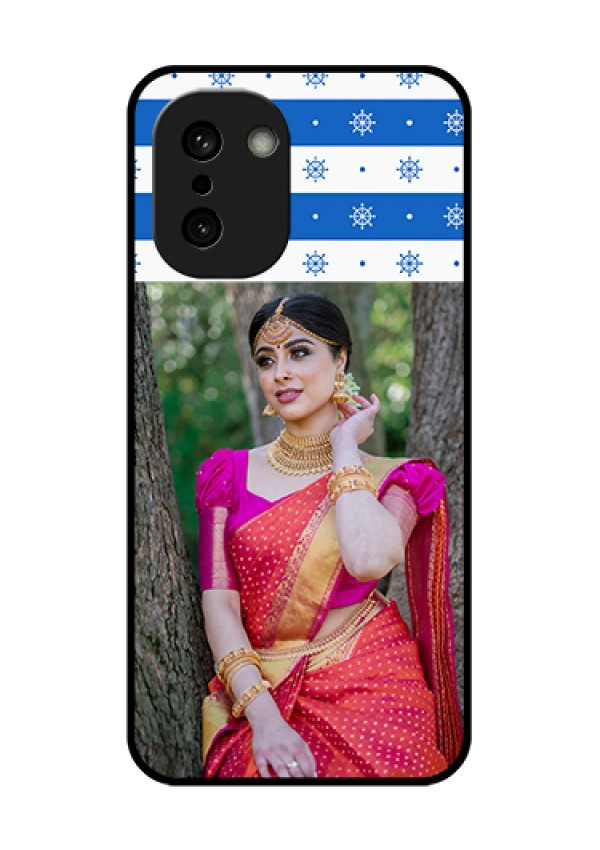 OnePlus 15R 5G Custom Glass Phone Case - Snow Pattern Design