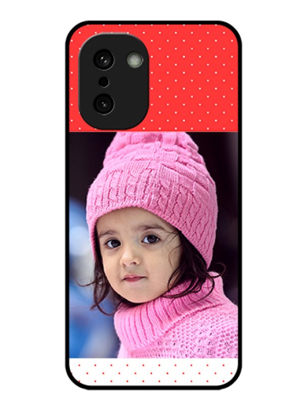Custom OnePlus 15R 5G Custom Glass Phone Case - Red Pattern Design