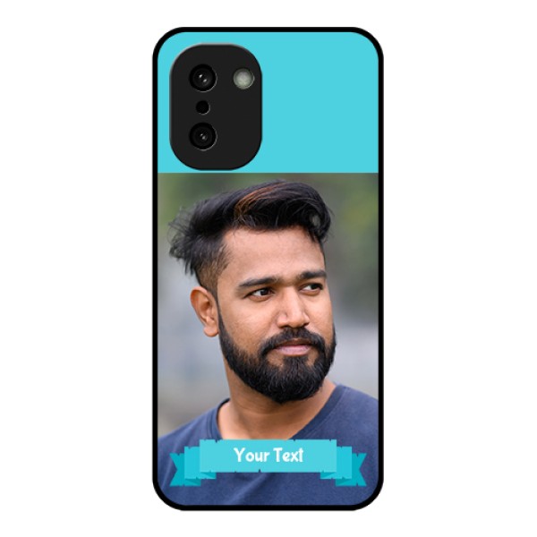 OnePlus 15R 5G Custom Glass Phone Case - Blue Color Design OnePlus 15R 5G Custom Glass Phone Case - Blue Color Design