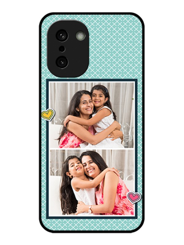 Custom OnePlus 15R 5G Custom Glass Phone Case - 2 Image Holder With Pattern Design