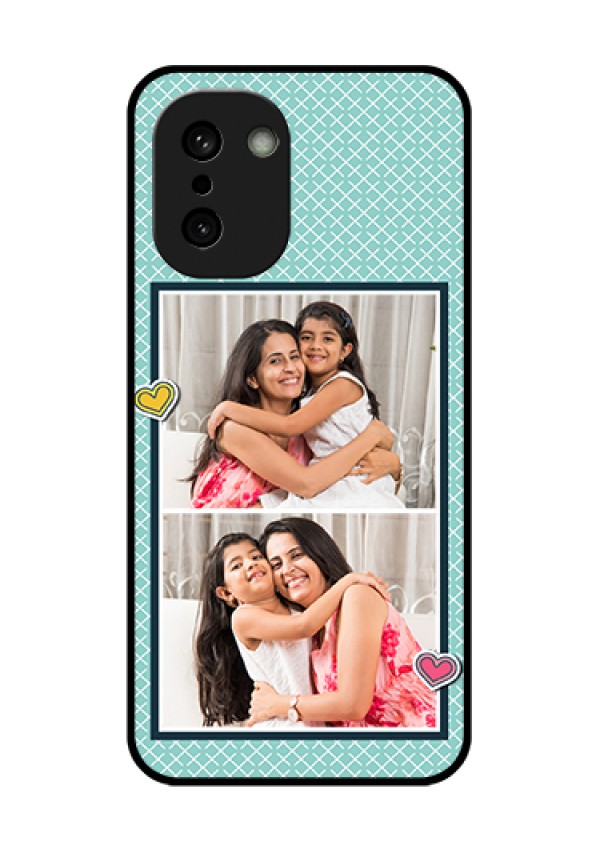 OnePlus 15R 5G Custom Glass Phone Case - 2 Image Holder With Pattern Design