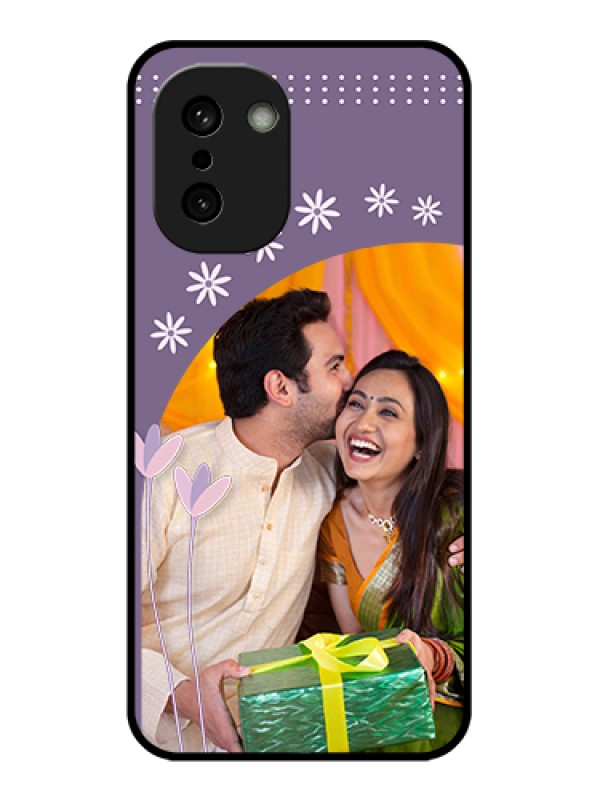 Custom OnePlus 15R 5G Custom Glass Phone Case - Lavender Flowers Design