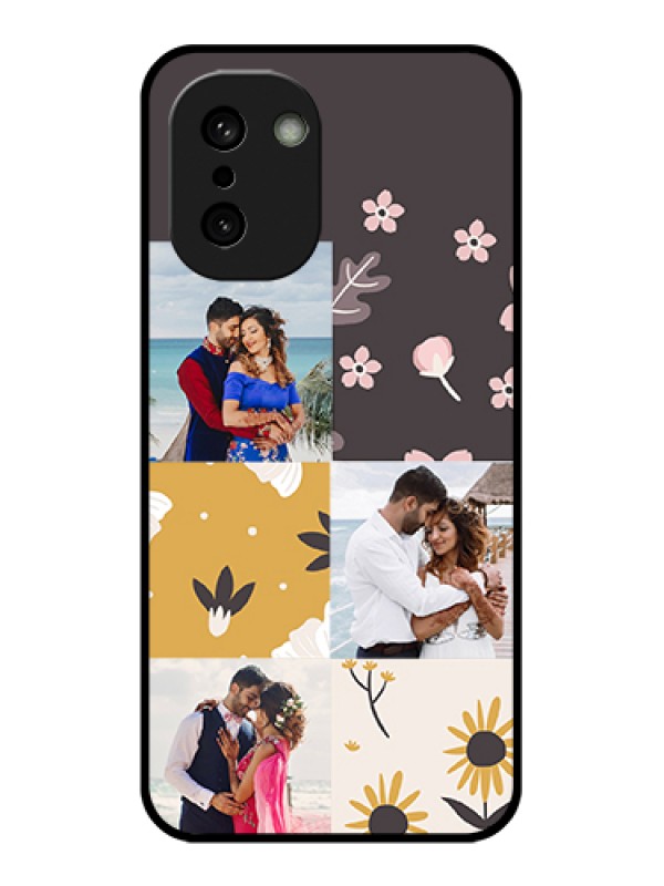 Custom OnePlus 15R 5G Custom Glass Phone Case - 3 Images With Floral Design