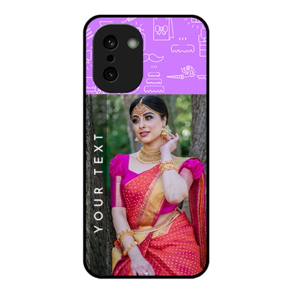 OnePlus 15R 5G Custom Glass Phone Case - Birthday Icons Design