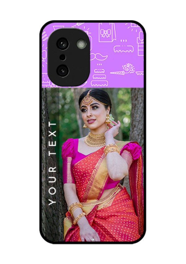 OnePlus 15R 5G Custom Glass Phone Case - Birthday Icons Design