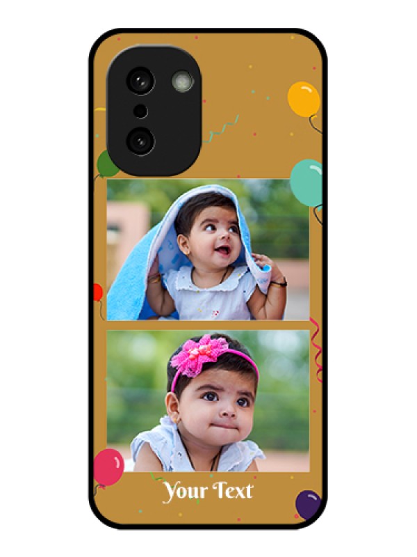 Custom OnePlus 15R 5G Custom Glass Phone Case - Image Holder With Birthday Celebrations Design