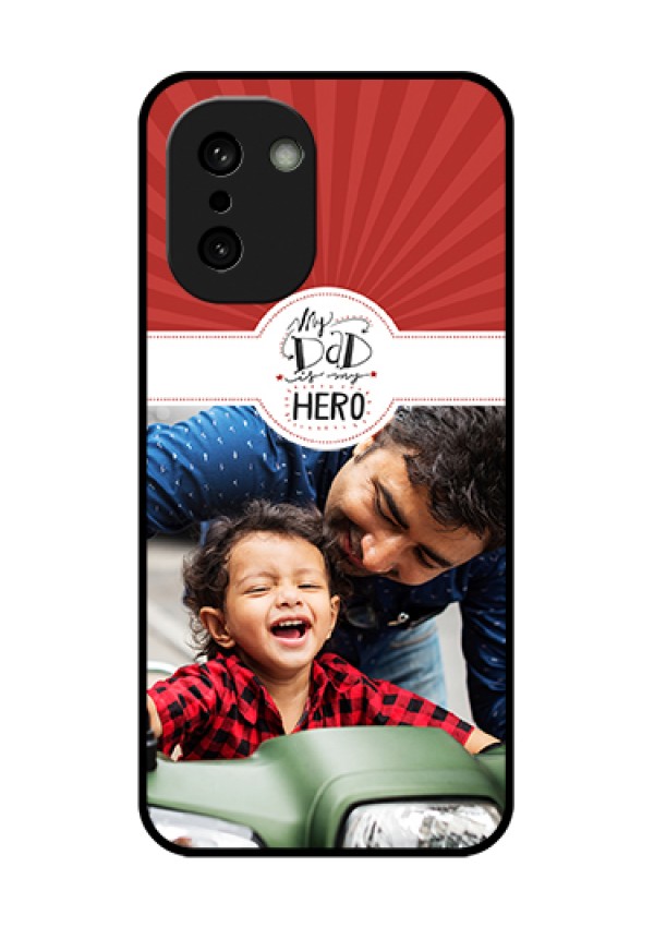 OnePlus 15R 5G Custom Glass Phone Case - My Dad Hero Design