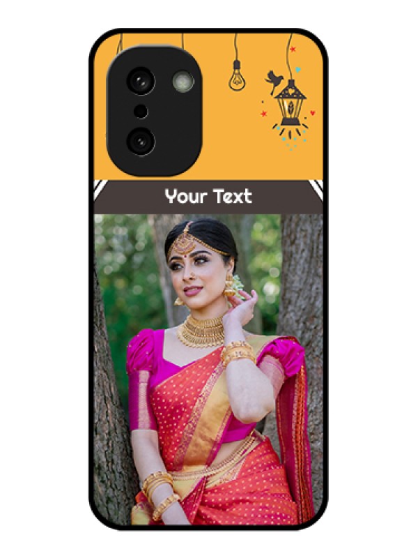 Custom OnePlus 15R 5G Custom Glass Phone Case - With Family Picture And Icons