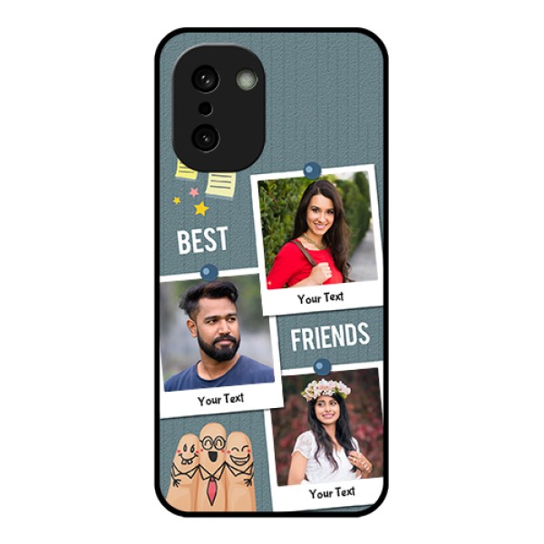OnePlus 15R 5G Custom Glass Phone Case - Sticky Frames And Friendship Design OnePlus 15R 5G Custom Glass Phone Case - Sticky Frames And Friendship Design
