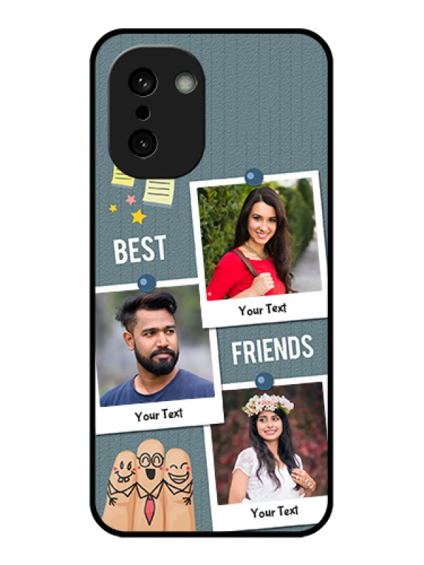 Custom OnePlus 15R 5G Custom Glass Phone Case - Sticky Frames And Friendship Design