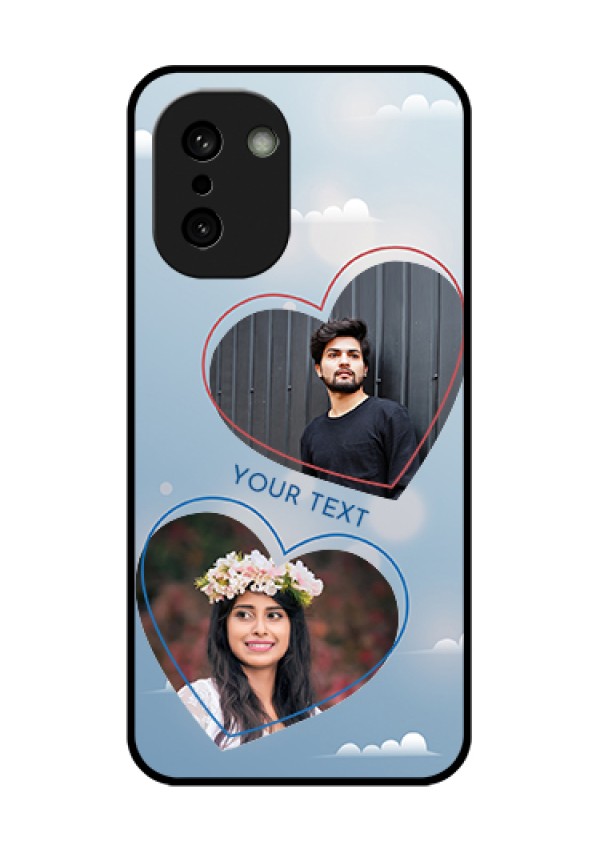 OnePlus 15R 5G Custom Glass Phone Case - Blue Color Couple Design