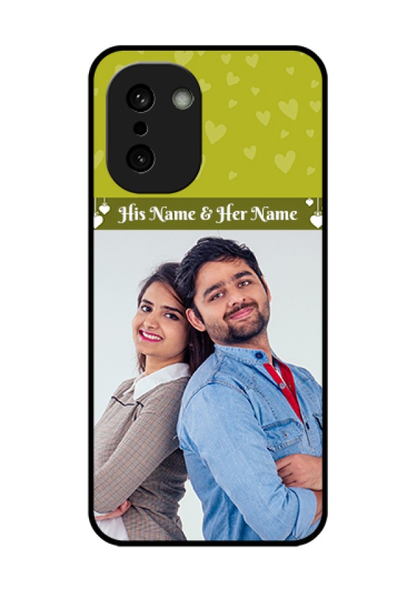OnePlus 15R 5G Custom Glass Phone Case - You & Me Heart Design