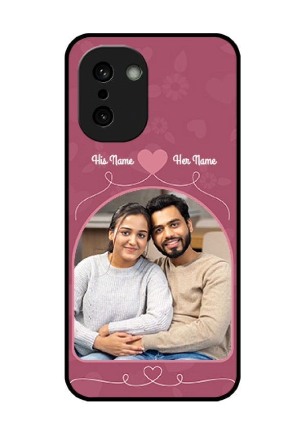 OnePlus 15R 5G Custom Glass Phone Case - Love Floral Design