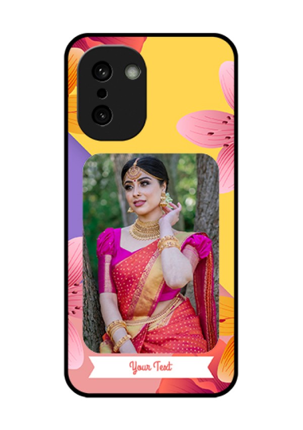 OnePlus 15R 5G Custom Glass Phone Case - 3 Image With Vintage Floral Design
