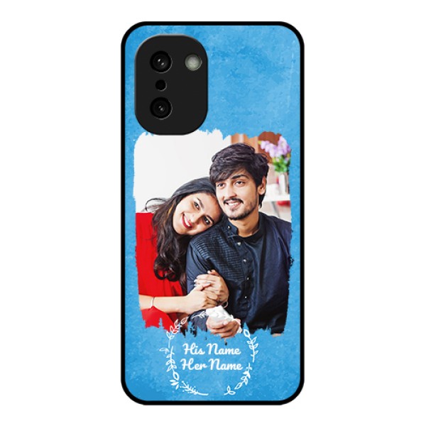 OnePlus 15R 5G Custom Glass Phone Case - Blue Color Vintage Design OnePlus 15R 5G Custom Glass Phone Case - Blue Color Vintage Design