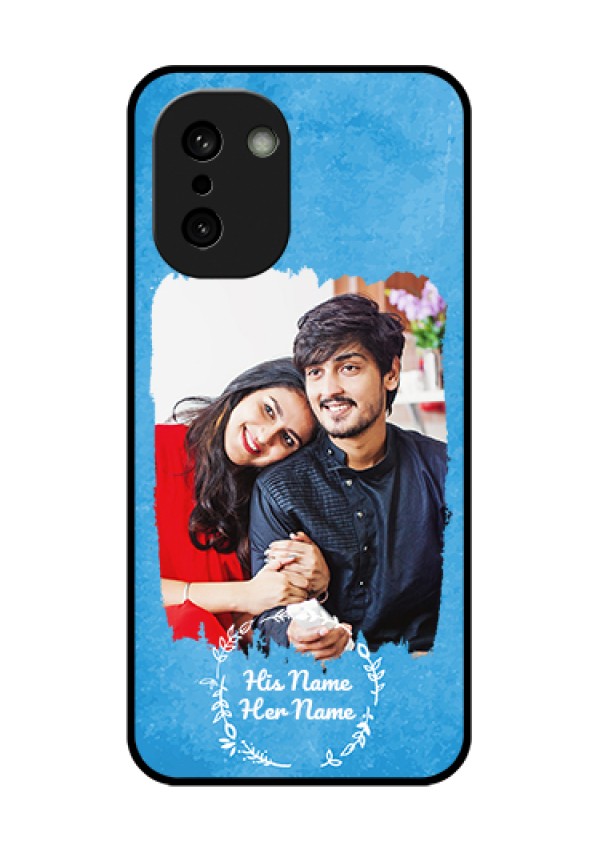 OnePlus 15R 5G Custom Glass Phone Case - Blue Color Vintage Design