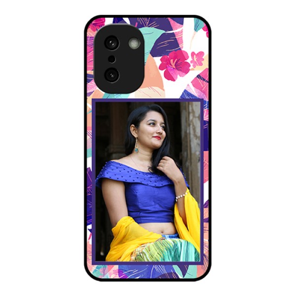 OnePlus 15R 5G Custom Glass Phone Case - Abstract Floral Design OnePlus 15R 5G Custom Glass Phone Case - Abstract Floral Design