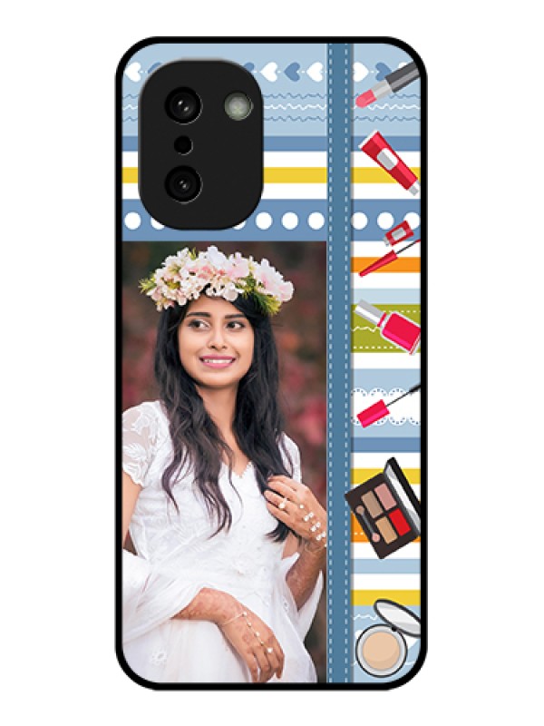 Custom OnePlus 15R 5G Custom Glass Phone Case - Makeup Icons Design