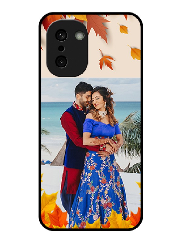 Custom OnePlus 15R 5G Custom Glass Phone Case - Autumn Maple Leaves Design