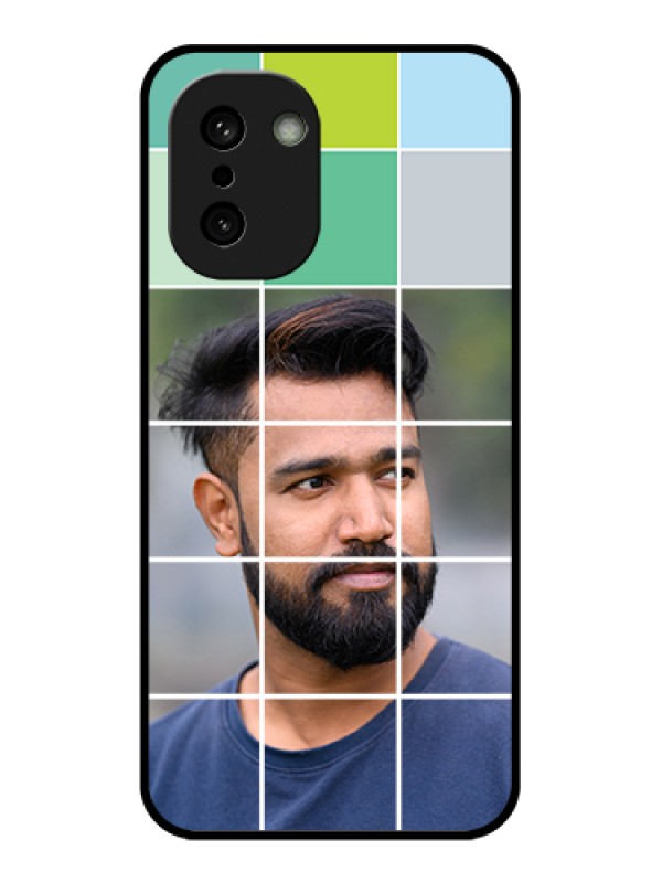 Custom OnePlus 15R 5G Custom Glass Phone Case - With White Box Pattern