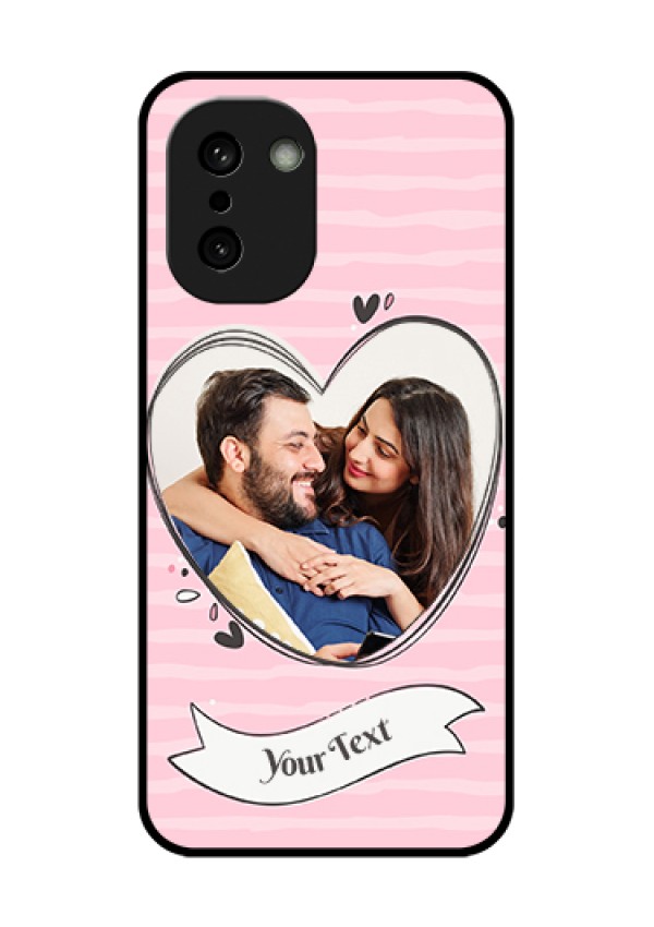 OnePlus 15R 5G Custom Glass Phone Case - Vintage Heart Design