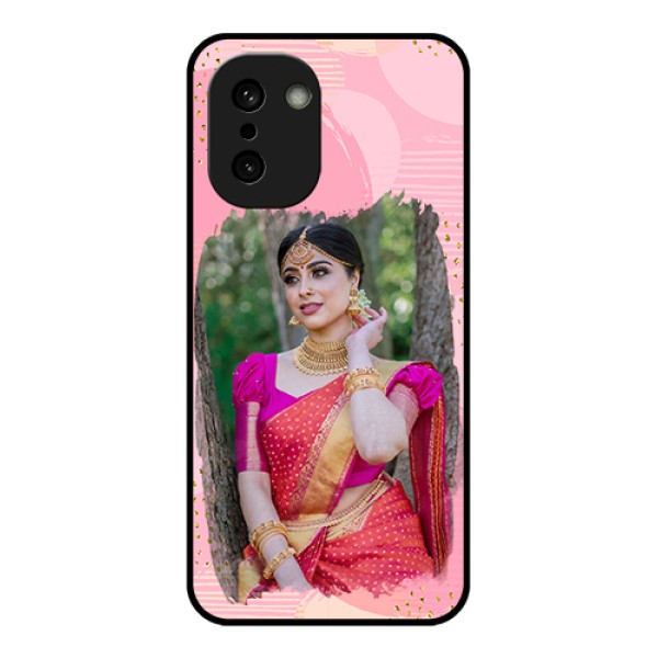 OnePlus 15R 5G Custom Glass Phone Case - Gold Glitter Splash Design OnePlus 15R 5G Custom Glass Phone Case - Gold Glitter Splash Design