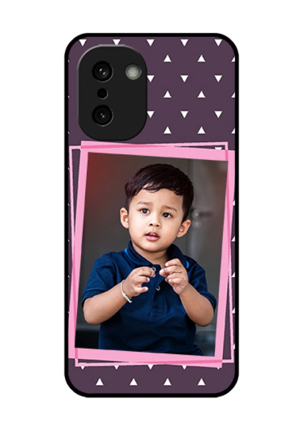 OnePlus 15R 5G Custom Glass Phone Case - Triangle Pattern Dotted Design
