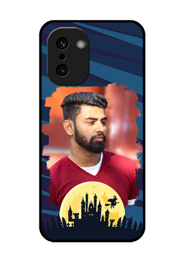 OnePlus 15R 5G Custom Glass Phone Case - Halloween Witch Design