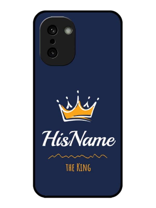 Custom OnePlus 15R 5G Custom Glass Phone Case - King With Name Design