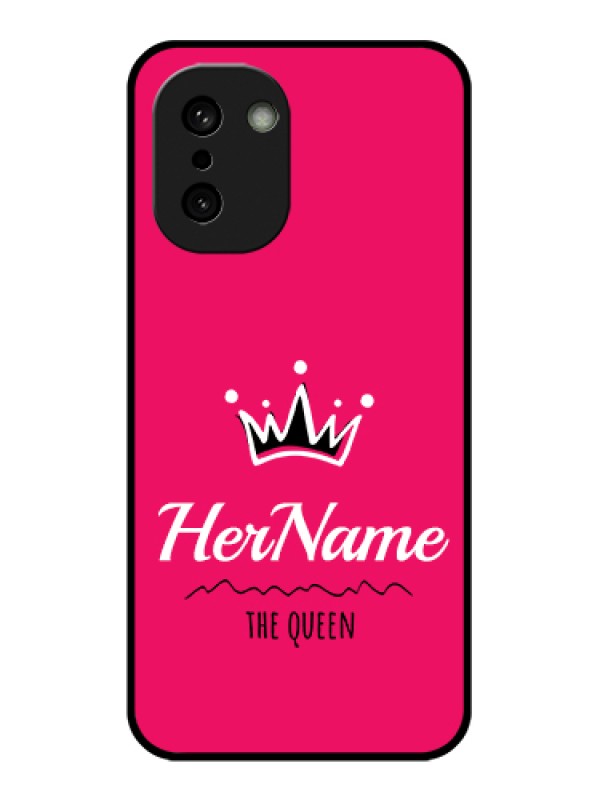 Custom OnePlus 15R 5G Custom Glass Phone Case - Queen With Name Design