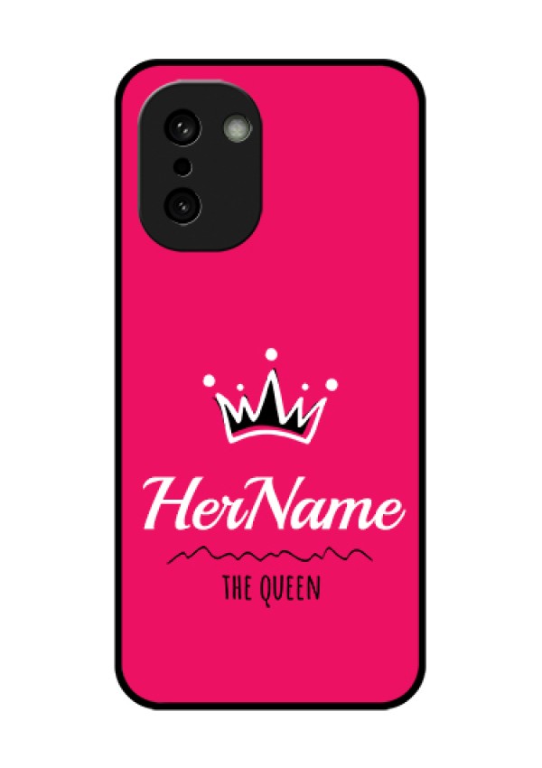 OnePlus 15R 5G Custom Glass Phone Case - Queen With Name Design