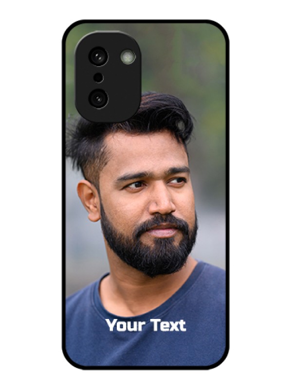 Custom OnePlus 15R 5G Custom Glass Phone Case - Photo With Text Design