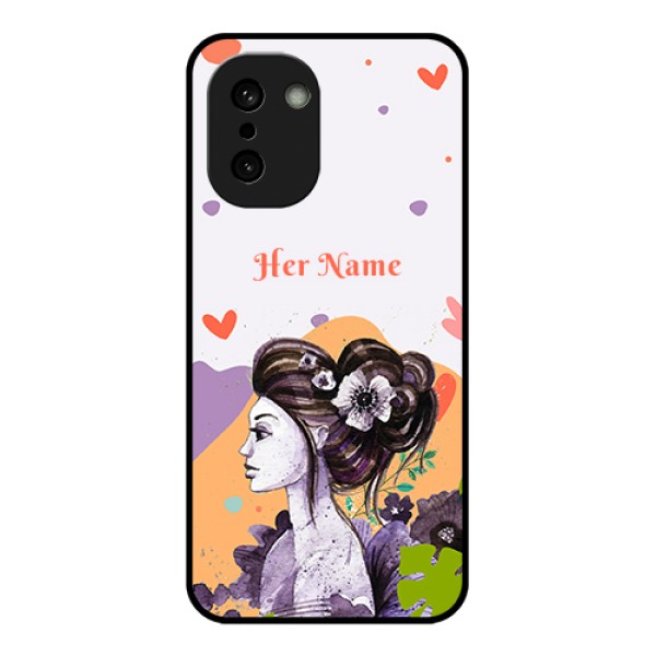 OnePlus 15R 5G Custom Glass Phone Case - Woman And Nature Design