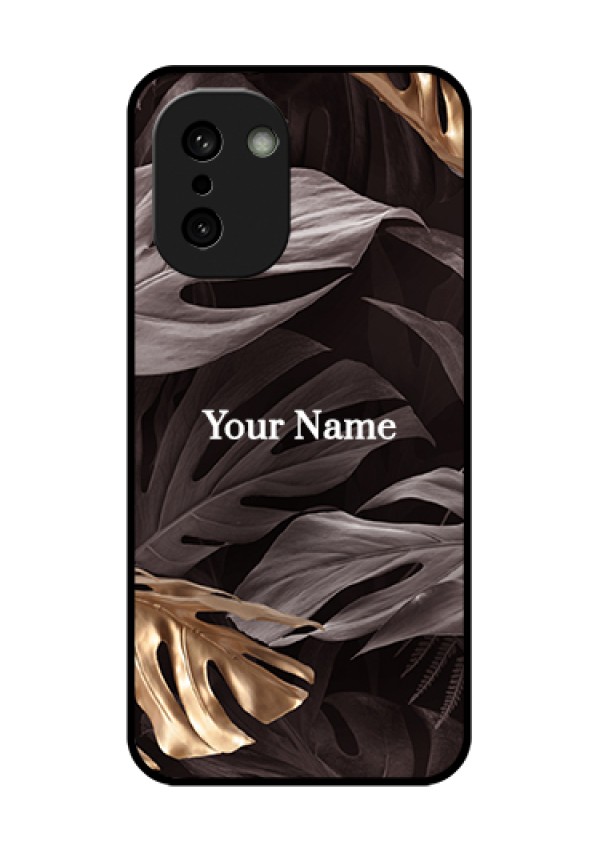 OnePlus 15R 5G Custom Glass Phone Case - Wild Leaves Digital Paint Design