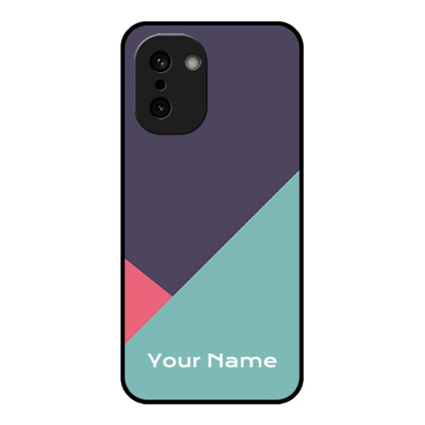 OnePlus 15R 5G Custom Glass Phone Case - Tri Color Abstract Design OnePlus 15R 5G Custom Glass Phone Case - Tri Color Abstract Design