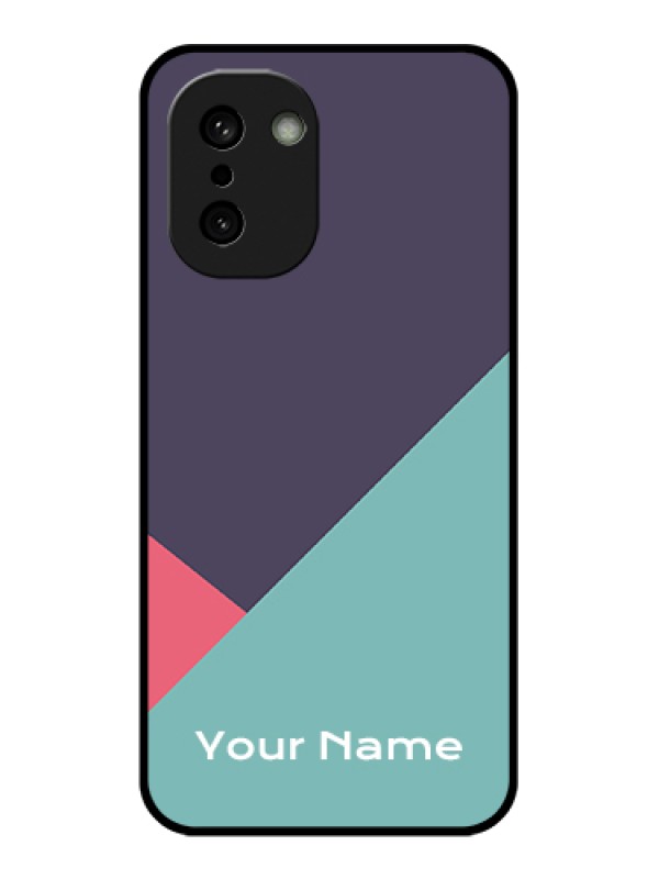 Custom OnePlus 15R 5G Custom Glass Phone Case - Tri Color Abstract Design
