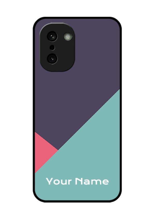 OnePlus 15R 5G Custom Glass Phone Case - Tri Color Abstract Design