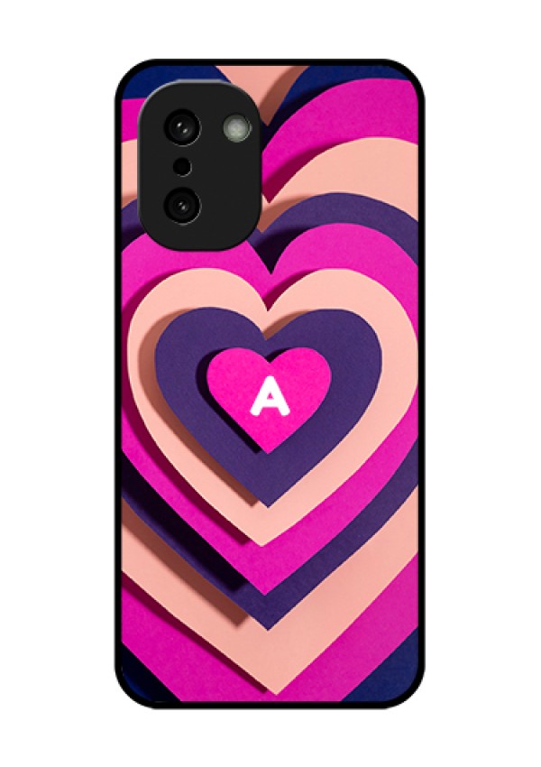 OnePlus 15R 5G Custom Glass Phone Case - Cute Heart Pattern Design