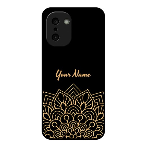 OnePlus 15R 5G Custom Glass Phone Case - Golden Mandala Design OnePlus 15R 5G Custom Glass Phone Case - Golden Mandala Design