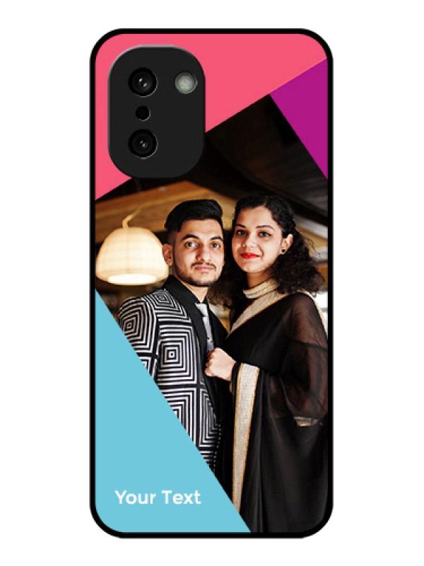 Custom OnePlus 15R 5G Custom Glass Phone Case - Stacked Triple Colour Design