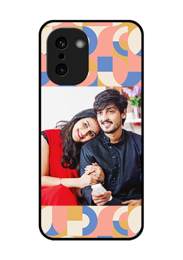 OnePlus 15R 5G Custom Glass Phone Case - Semi - Circle Maze Pattern Design