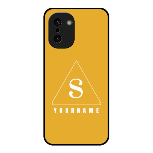 OnePlus 15R 5G Custom Glass Phone Case - Simple Triangle Design OnePlus 15R 5G Custom Glass Phone Case - Simple Triangle Design