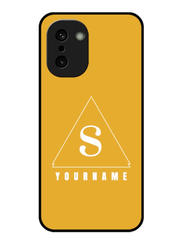 Custom OnePlus 15R 5G Custom Glass Phone Case - Simple Triangle Design