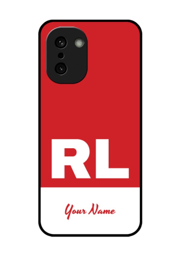 OnePlus 15R 5G Custom Glass Phone Case - Dual Tone Custom Text Design