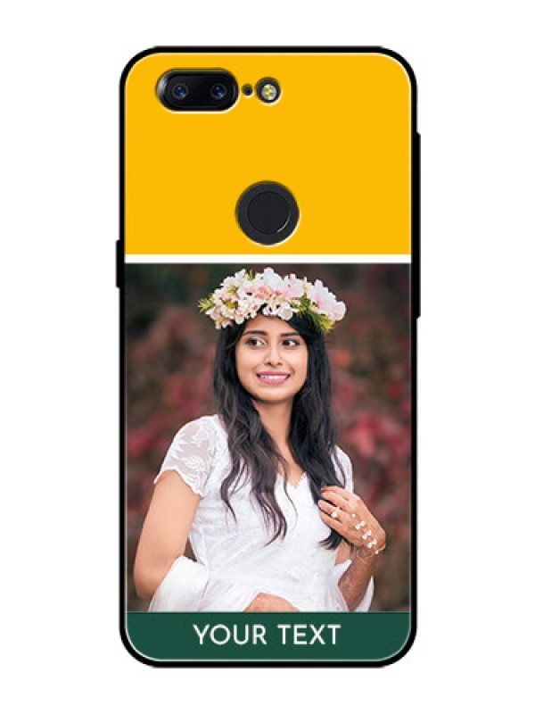 Custom OnePlus 5T Photo Printing on Glass Case  - Love You Design