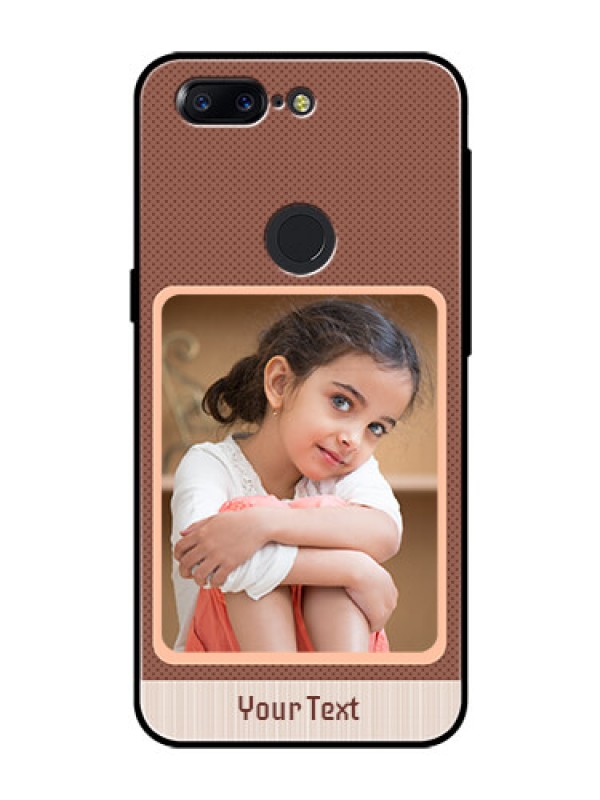 Custom OnePlus 5T Custom Glass Phone Case  - Simple Pic Upload Design