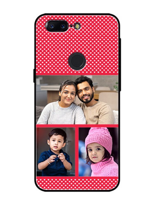Custom OnePlus 5T Personalized Glass Phone Case  - Bulk Pic Upload Design