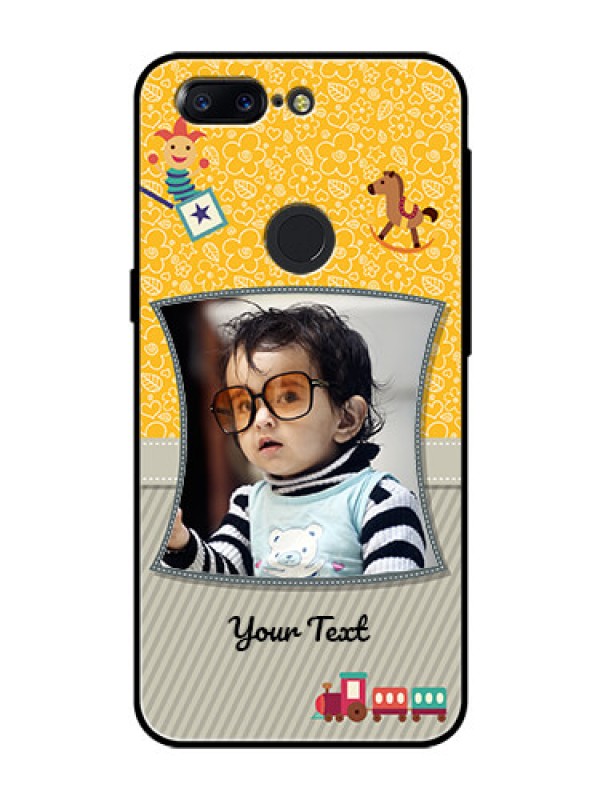 Custom OnePlus 5T Personalized Glass Phone Case  - Baby Picture Upload Design
