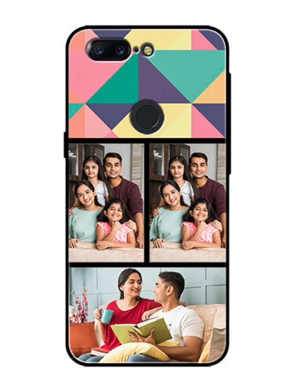 Custom OnePlus 5T Custom Glass Phone Case  - Bulk Pic Upload Design