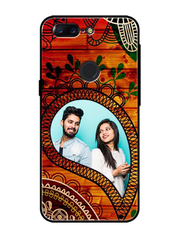 Custom OnePlus 5T Personalized Glass Phone Case  - Abstract Colorful Design